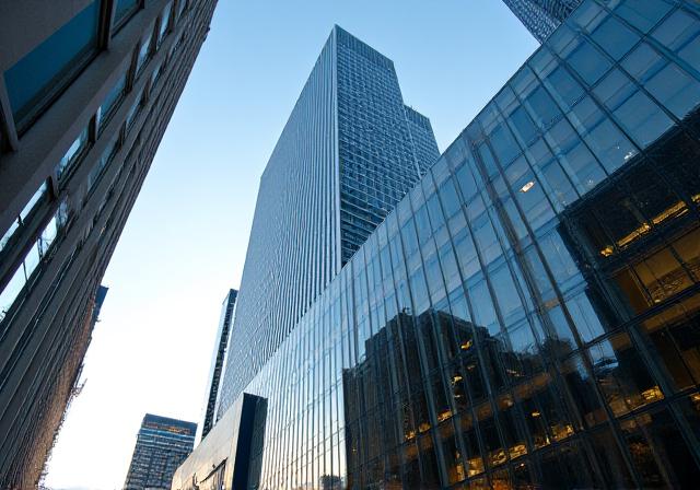 Modern professional office architecture in the City of London